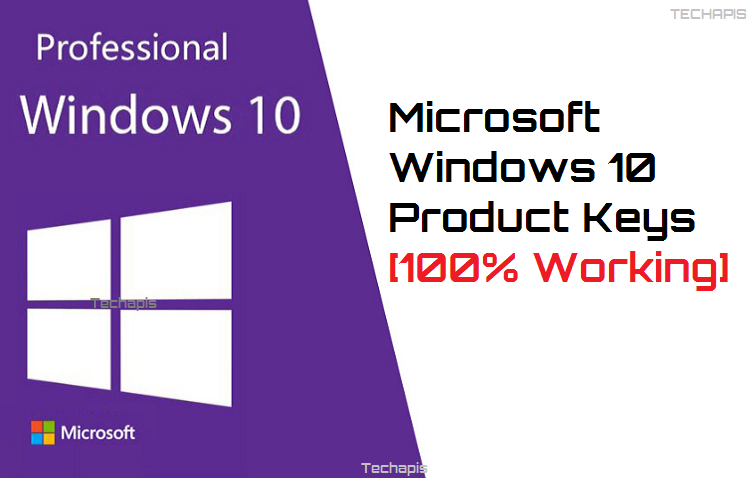 product keys for windows 10 free